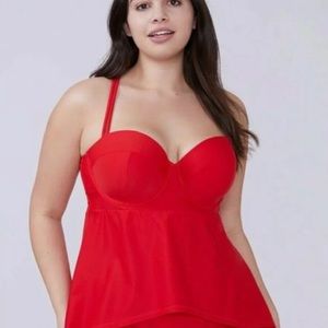 lane bryant red tankini